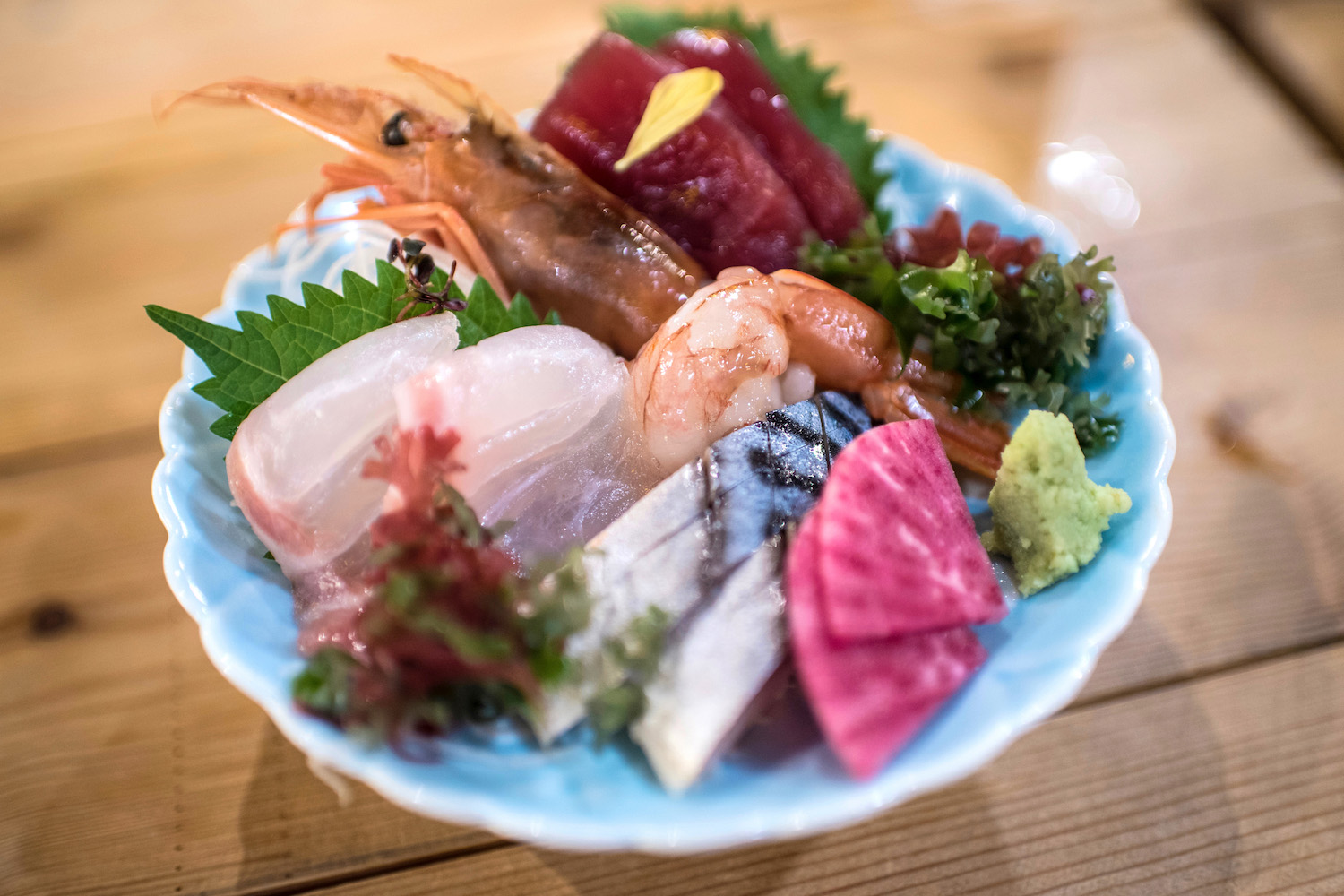 Sashimi in Aomori, Japan