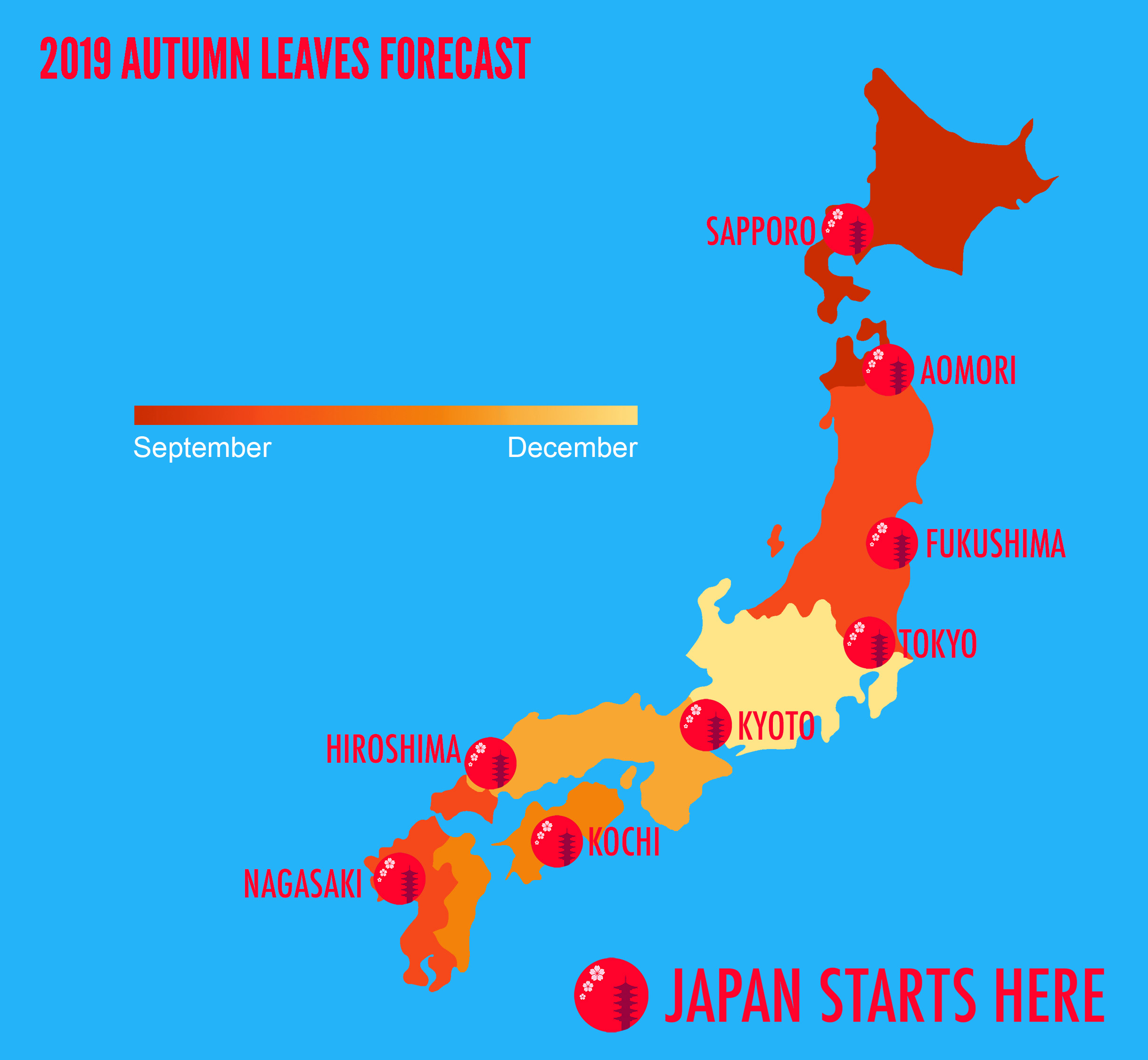 Japan Fall Foliage Map