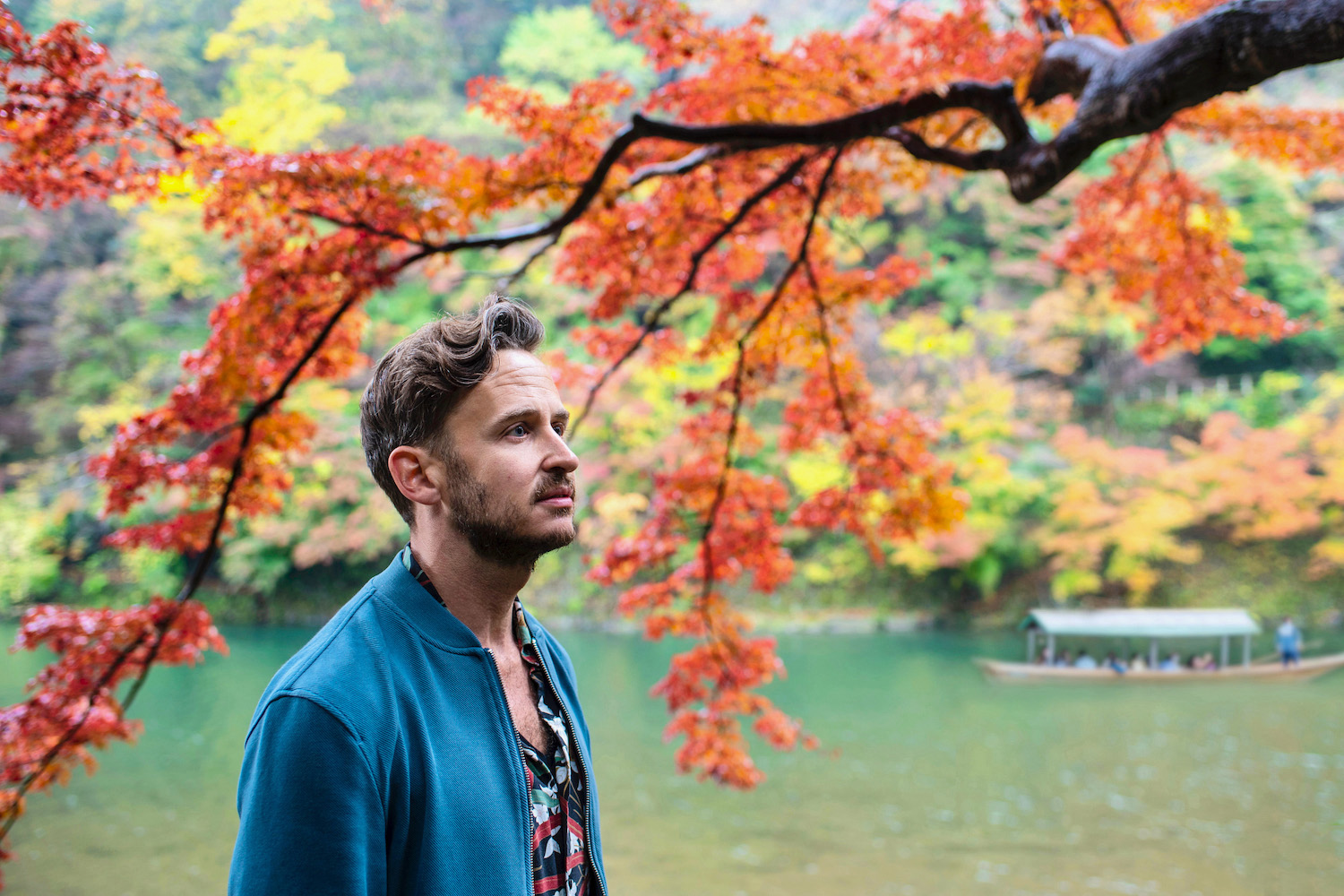 Scene from autumn in Kyoto